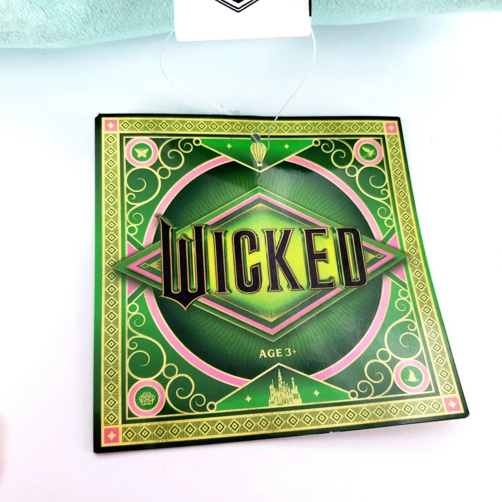 Wicked the Movie Emerald City Ahead Decorative Throw Pillow Soft w/ Tag STAINED